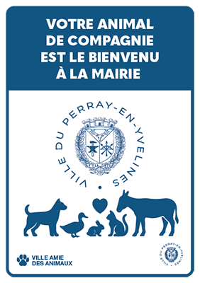 2026 – Ville amie des animaux – Panneaux v1_Support 6 – A5 – Panneau d’accueil des animaux à la mairie v1